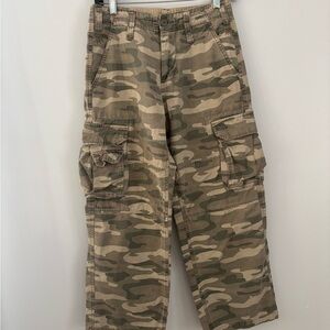 175P Camouflage Patterned Cargo Pants